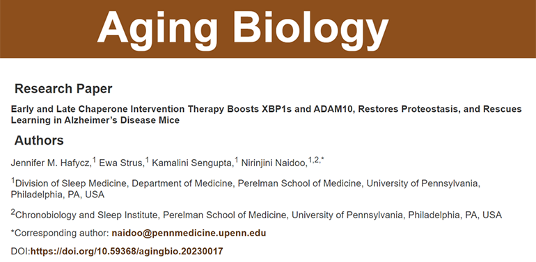 《Aging Biology》雜志圖